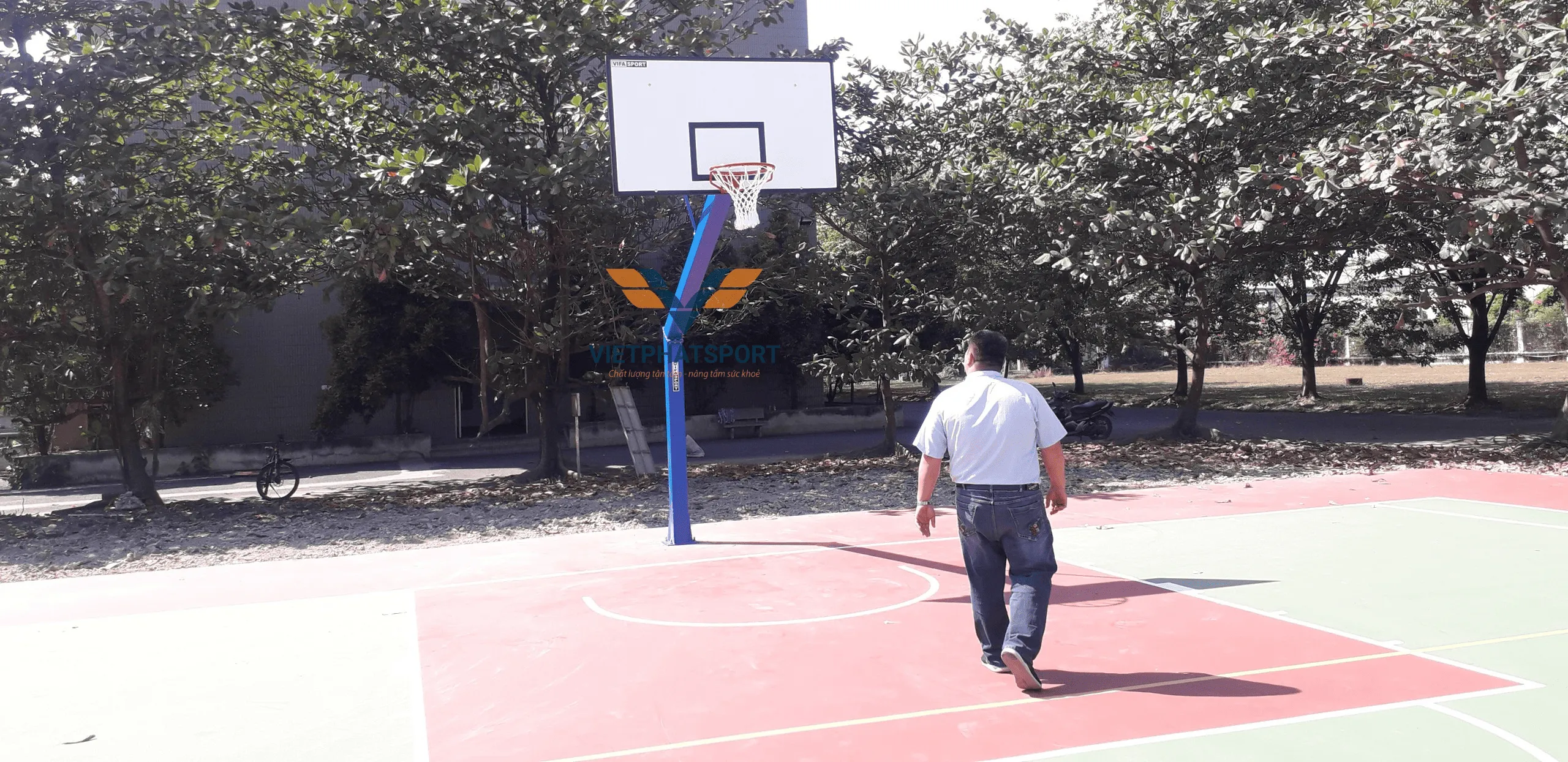 TRỤ BÓNG RỔ CỐ ĐỊNH THI ĐẤU 802890