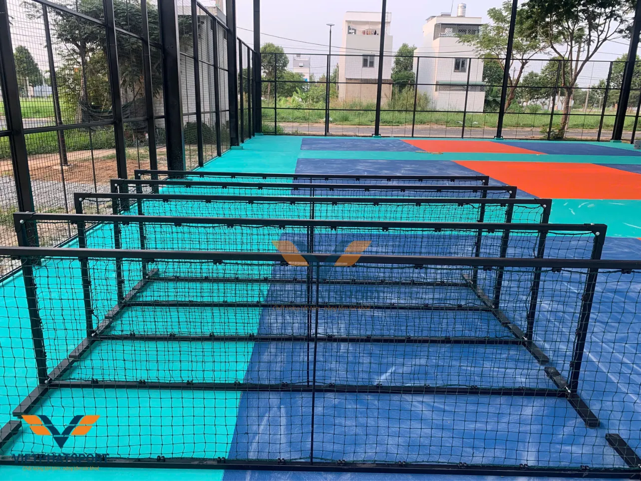 KHUNG LƯỚI CHẮN PICKLEBALL 2, 3M - KHÔNG BÁNH XE