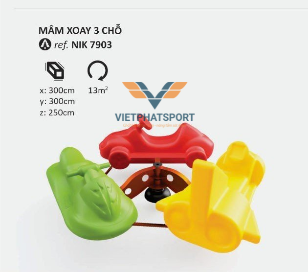 MÂM XOAY 3 CHỖ NIK7903