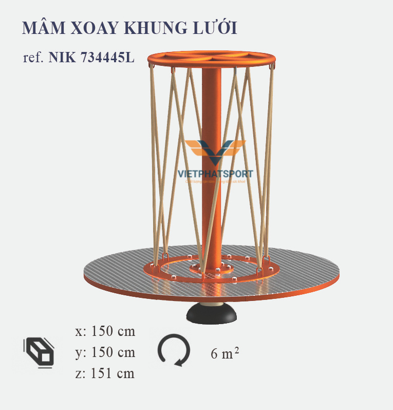 MÂM XOAY KHUNG LƯỚI NIK734445L