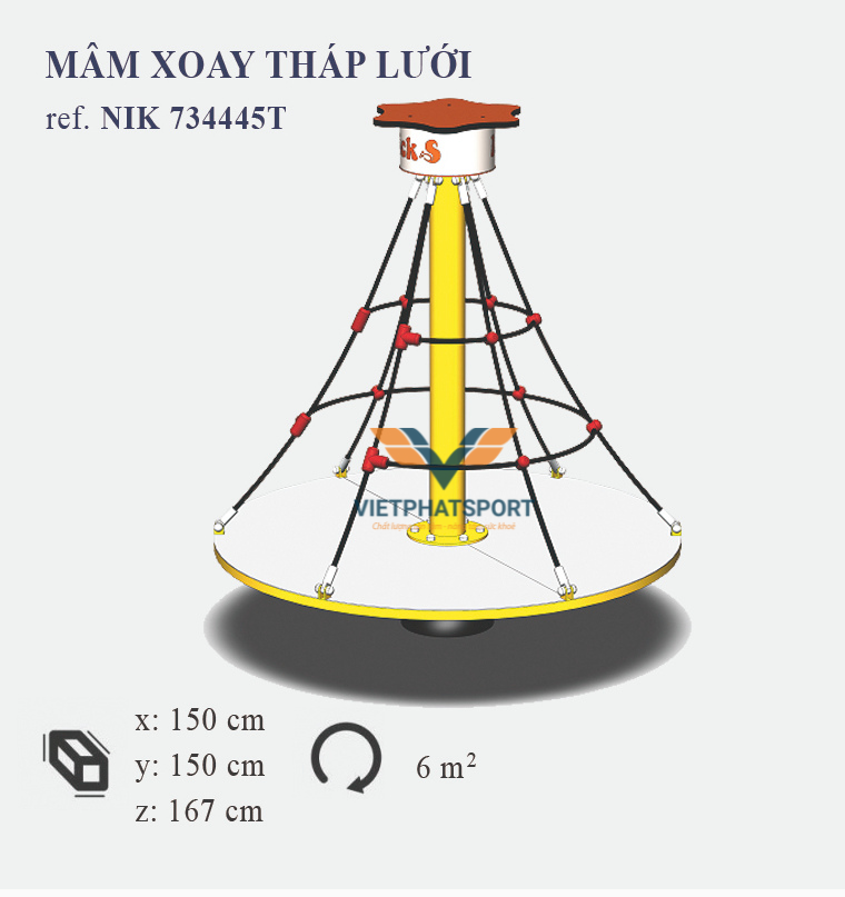 MÂM XOAY THÁP LƯỚI NIK734445T