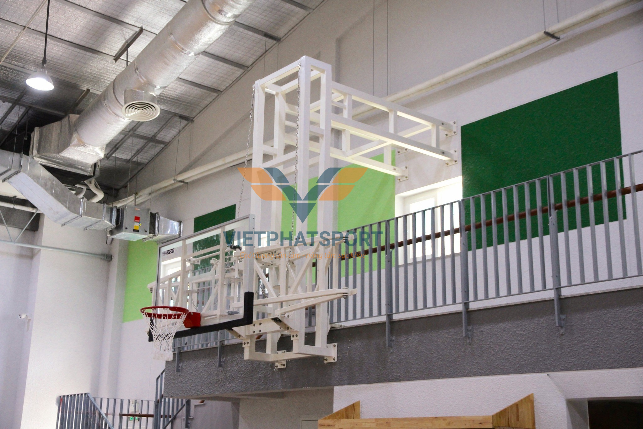 BẢNG RỔ TREO TƯỜNG XẾP GỌN - THIẾT KẾ THEO YÊU CẦU