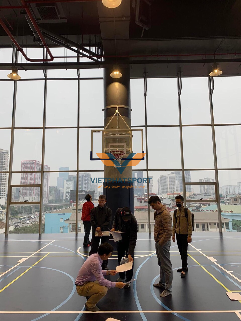 BẢNG RỔ TREO TƯỜNG XẾP GỌN - THIẾT KẾ THEO YÊU CẦU