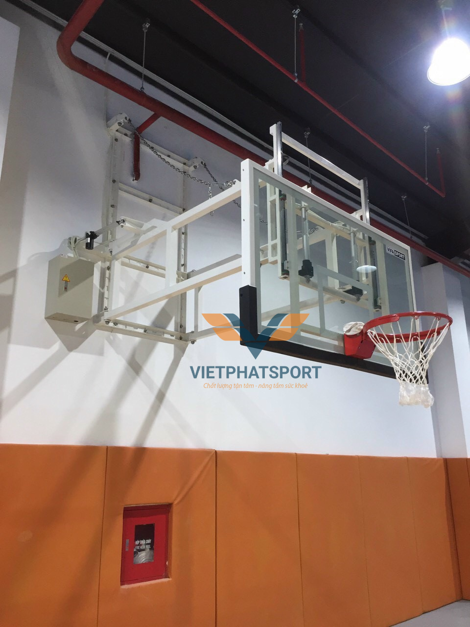 BẢNG RỔ TREO TƯỜNG XẾP GỌN - THIẾT KẾ THEO YÊU CẦU