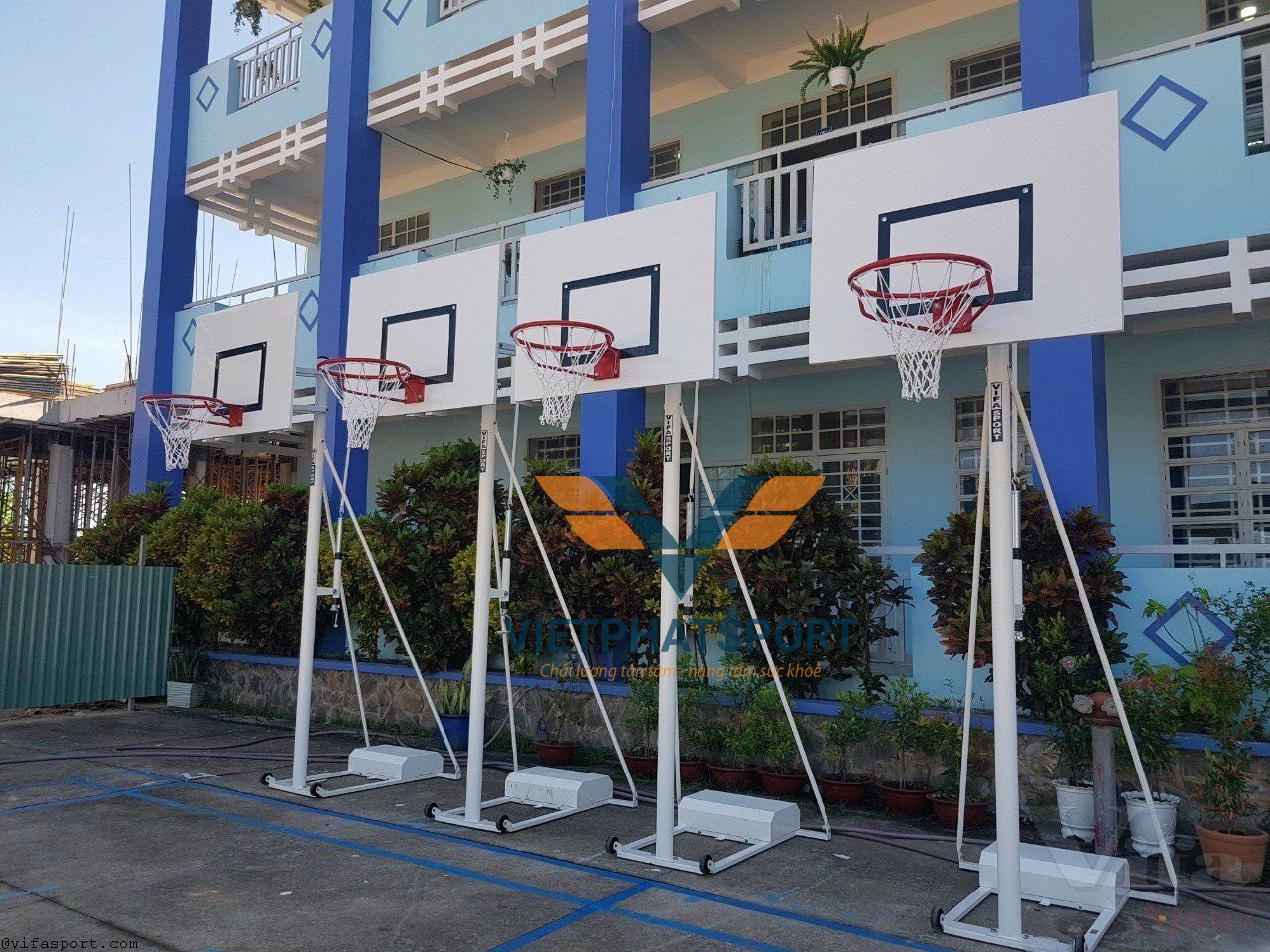 TRỤ BÓNG RỔ ĐIỀU CHỈNH ĐỘ CAO 801827