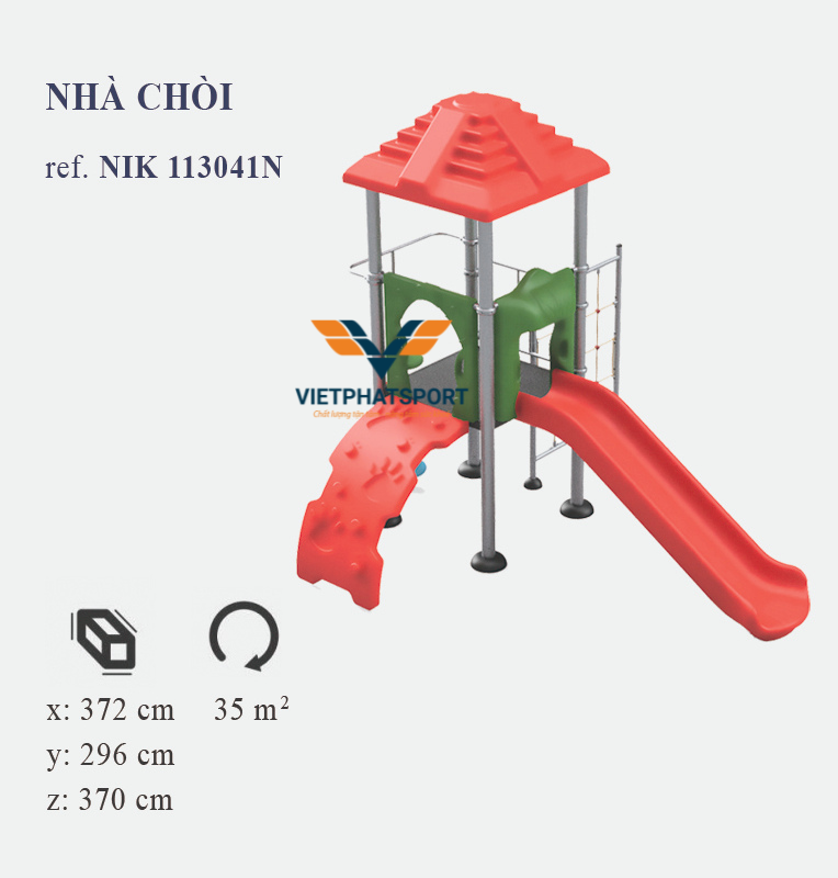 NHÀ CHÒI CẦU TUỘT NHỰA LLDPE NIK113041N