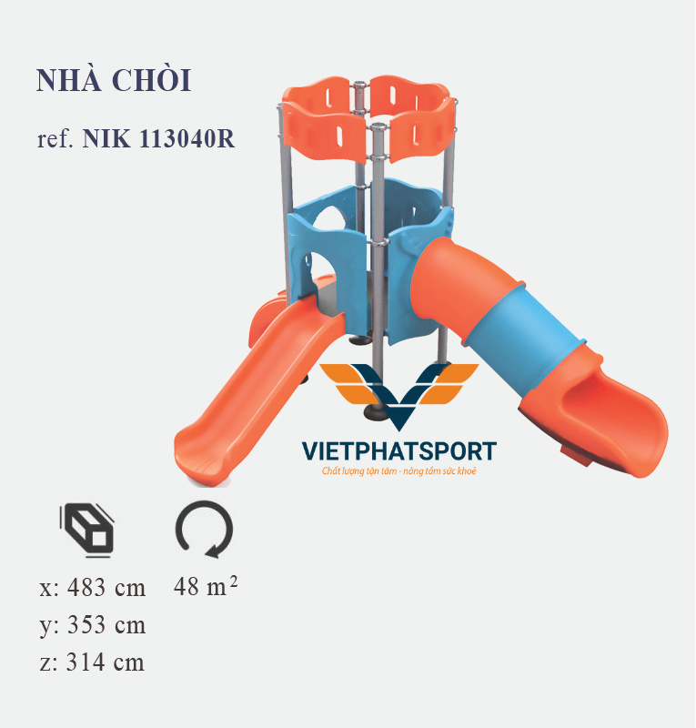 NHÀ CHÒI ỐNG TUỘT NHỰA LLDPE NIK113040R