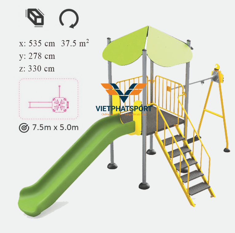 NHÀ CHÒI THANG LEO, CẦU TRƯỢT, XÍCH ĐU NIK731146-3