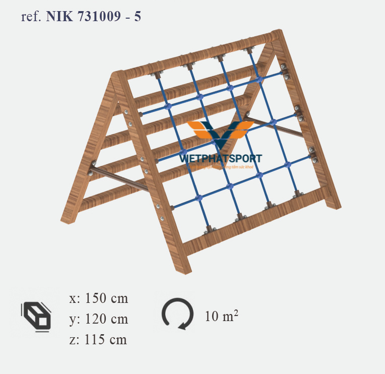 THANG LƯỚI KHUNG GỖ NIK731009-5