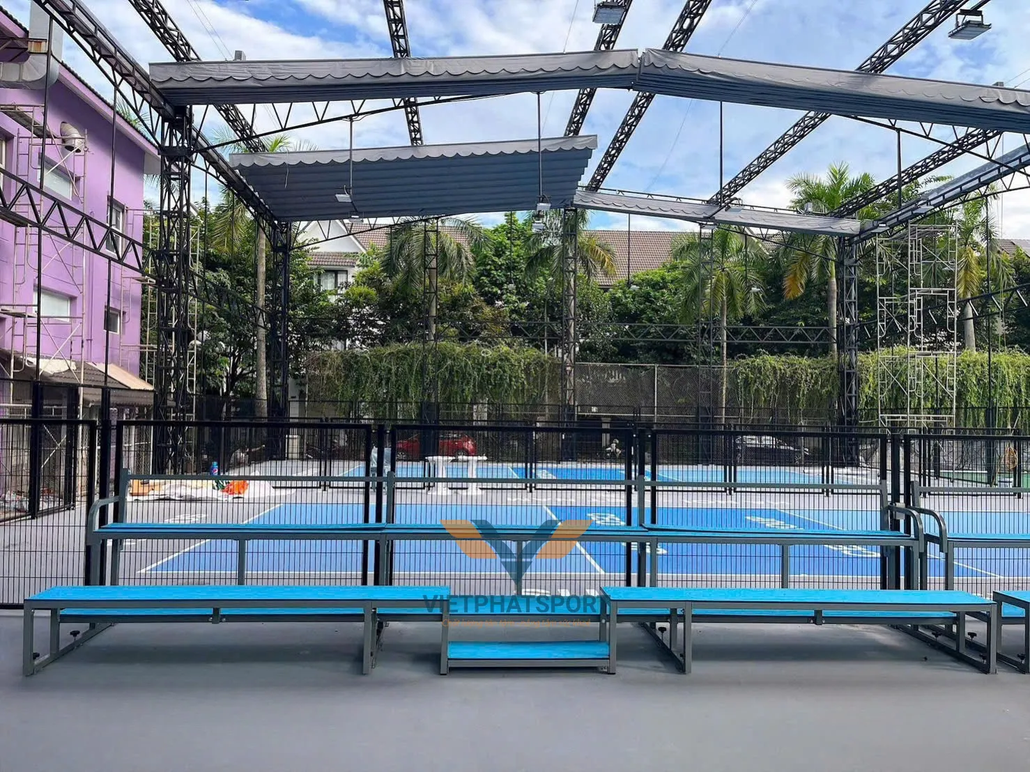 GHẾ KHÁN ĐÀI CỐ ĐỊNH GIÁ RẺ 6M - 3 BẬC