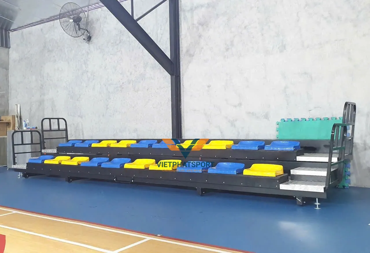 KHÁN ĐÀI XẾP 6M - 2 BẬC - 20 GHẾ