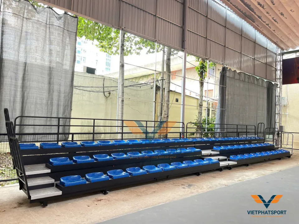 KHÁN ĐÀI XẾP 6M - 3 BẬC - 30 GHẾ