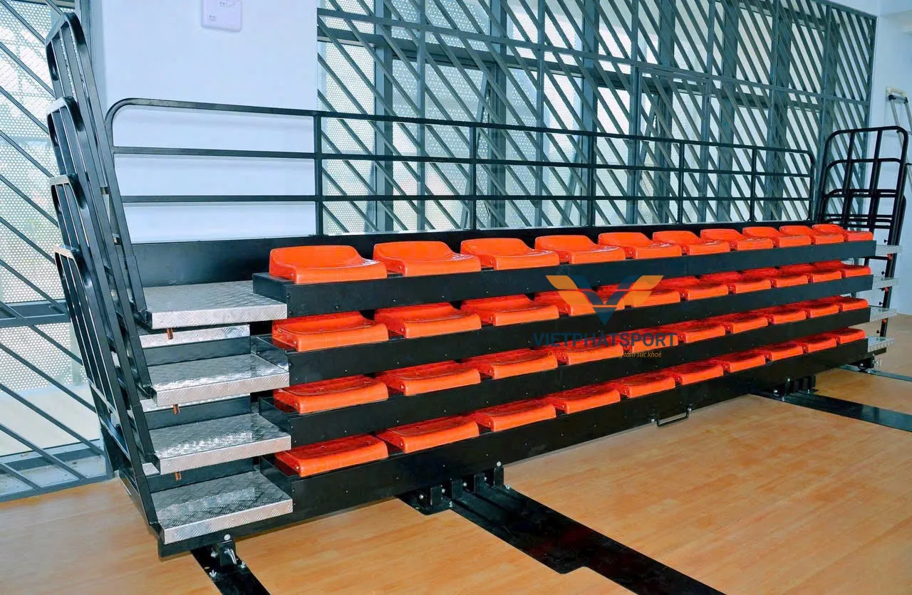 KHÁN ĐÀI XẾP 6M - 4 BẬC - 40 GHẾ