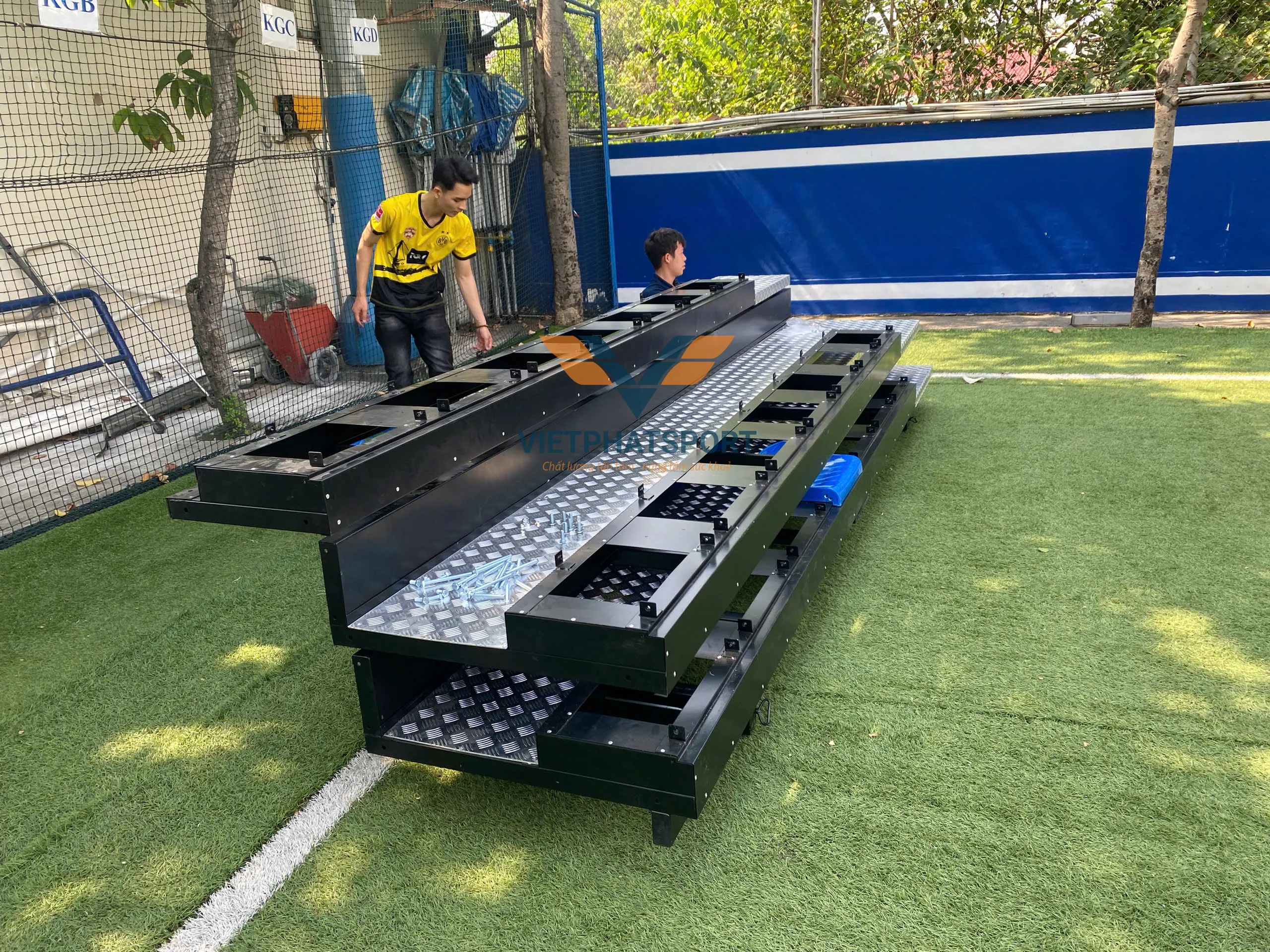 KHÁN ĐÀI XẾP 6M - 4 BẬC - 40 GHẾ