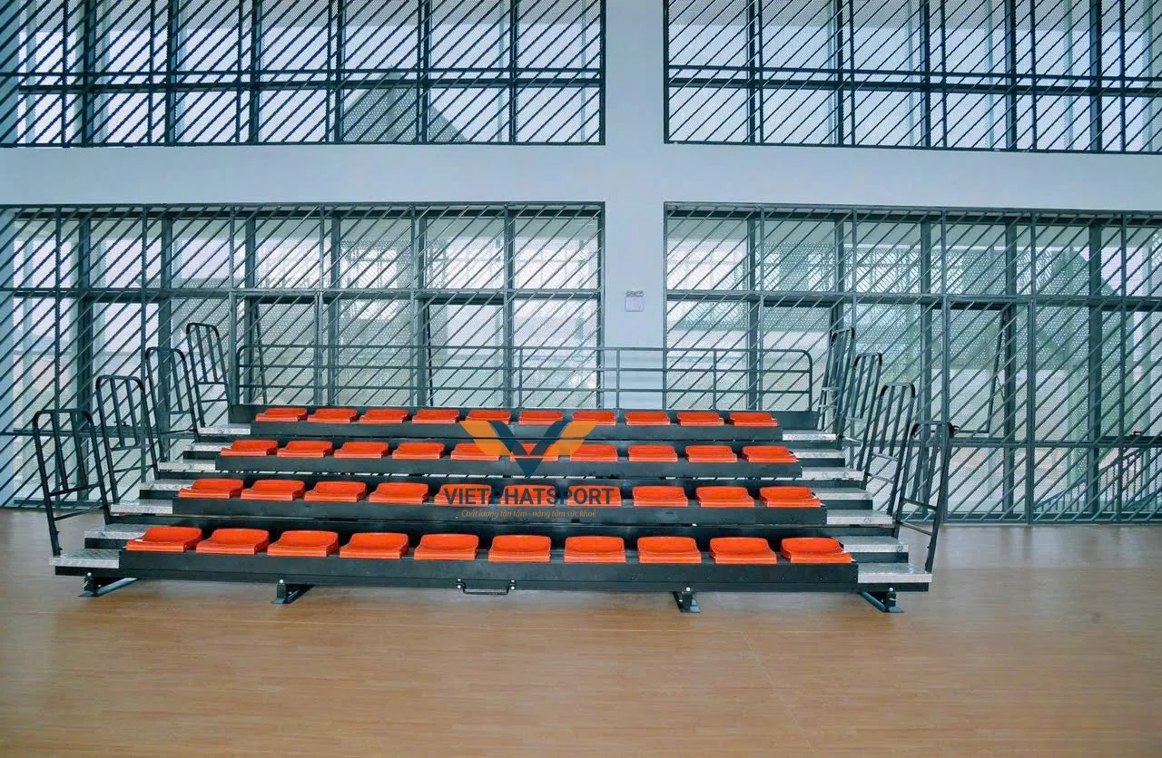 KHÁN ĐÀI XẾP 6M - 4 BẬC - 40 GHẾ