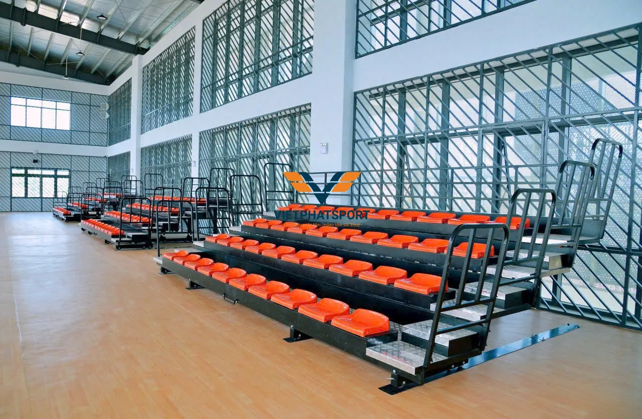 KHÁN ĐÀI XẾP 6M - 4 BẬC - 40 GHẾ