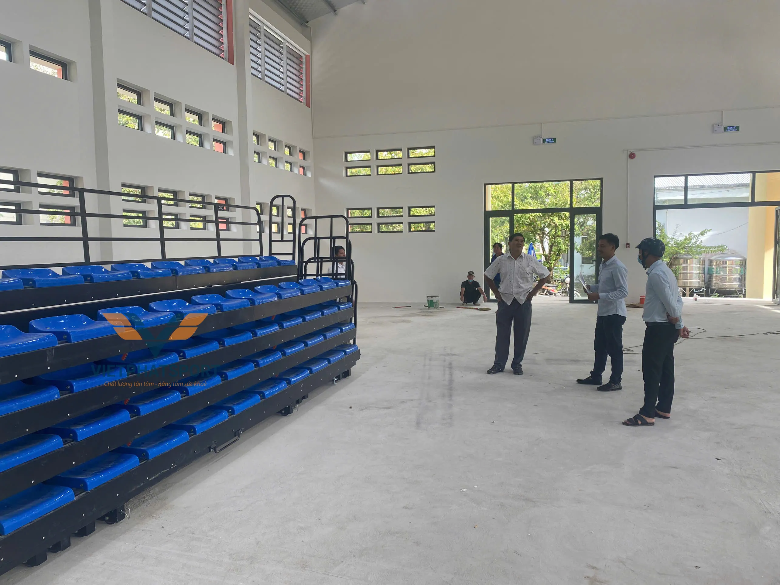 KHÁN ĐÀI XẾP 6M - 5 BẬC - 50 GHẾ