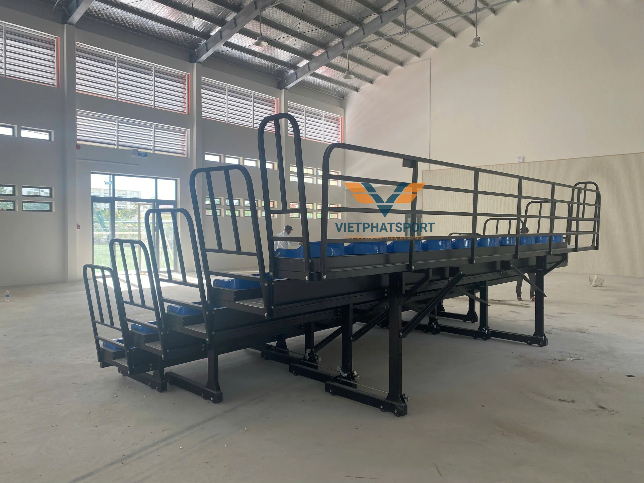 KHÁN ĐÀI XẾP 6M - 5 BẬC - 50 GHẾ