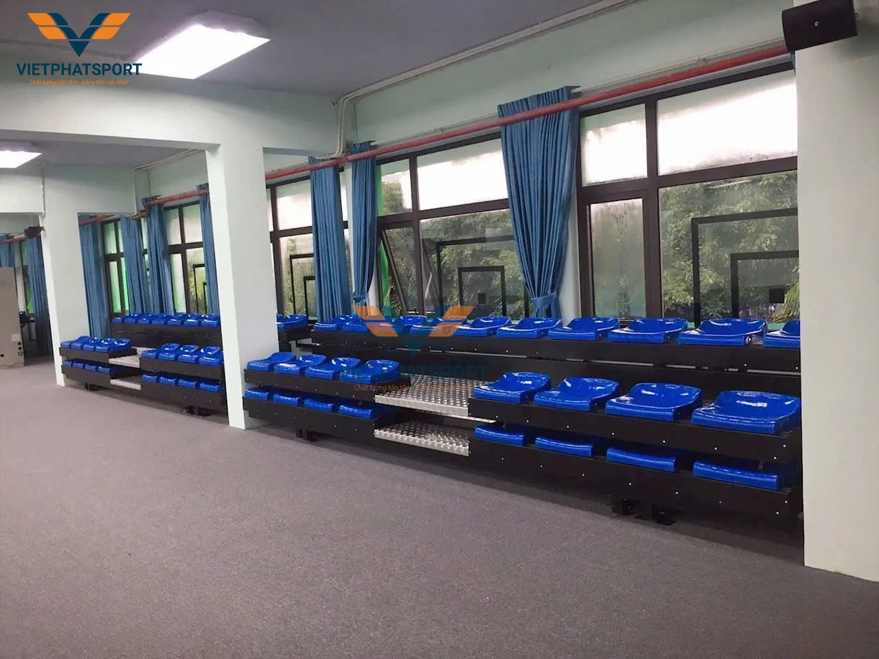 KHÁN ĐÀI XẾP THIẾT KẾ THEO KÍCH THƯỚC YÊU CẦU