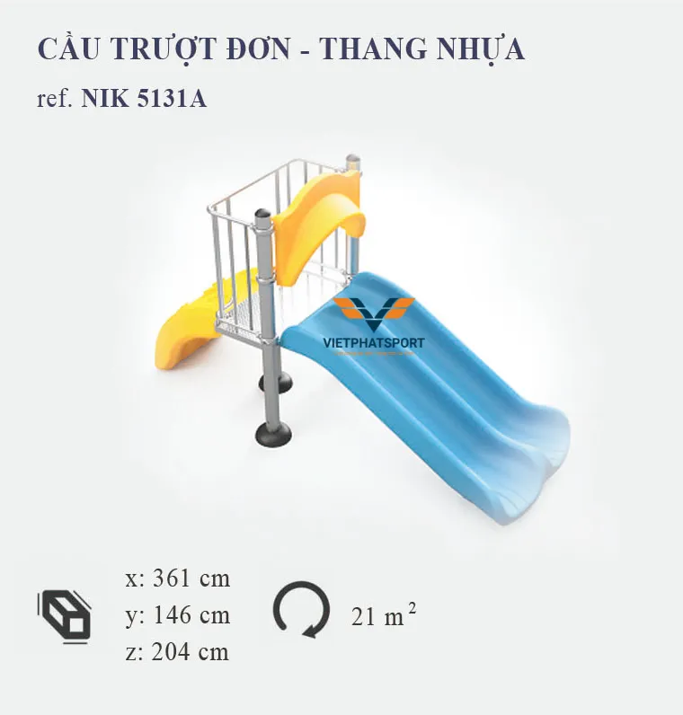 CẦU TUỘT ĐÔI, THANG NHỰA NIK5231A