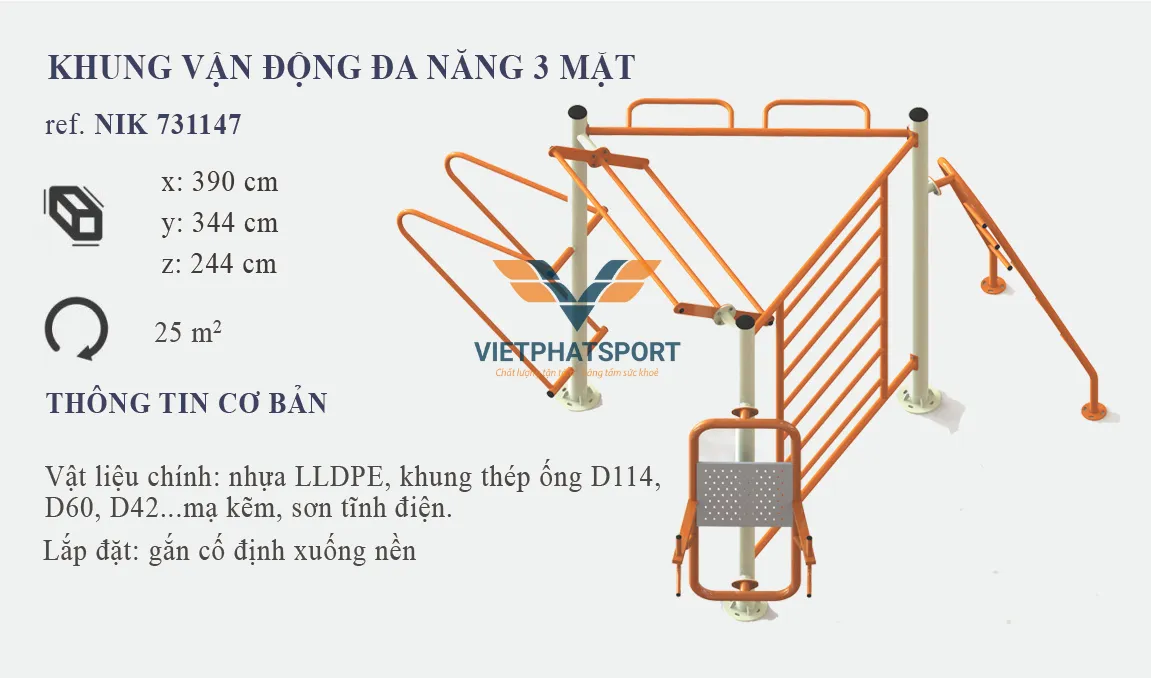 KHUNG VẬN ĐỘNG 3 MẶT NIK731147-2