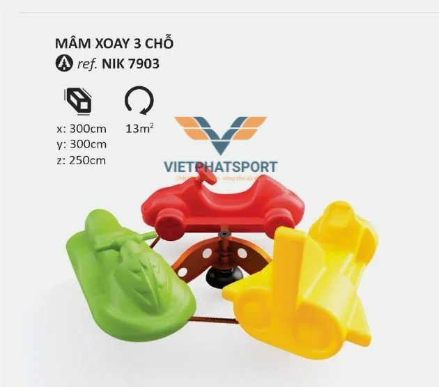 MÂM XOAY 3 CHỖ NIK7903