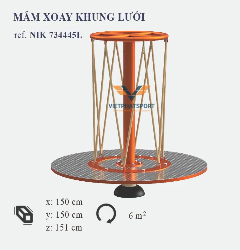 MÂM XOAY KHUNG LƯỚI NIK734445L
