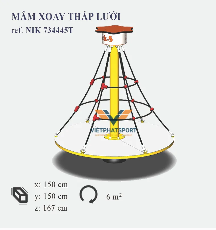 MÂM XOAY THÁP LƯỚI NIK734445T