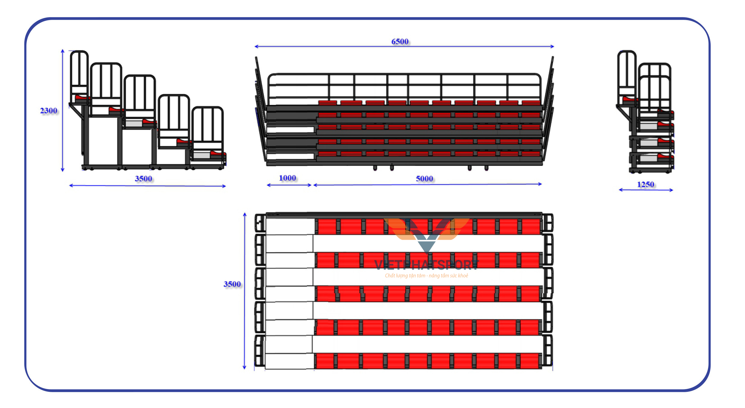 Khán đài xếp và các ứng dụng thực tiễn tại Bà Rịa - Vũng Tàu