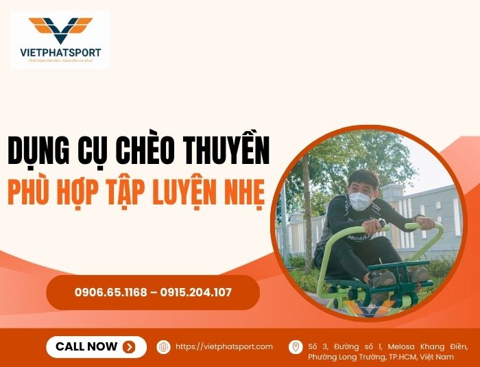 Dụng Cụ Chèo Thuyền Phù Hợp Tập Luyện Nhẹ