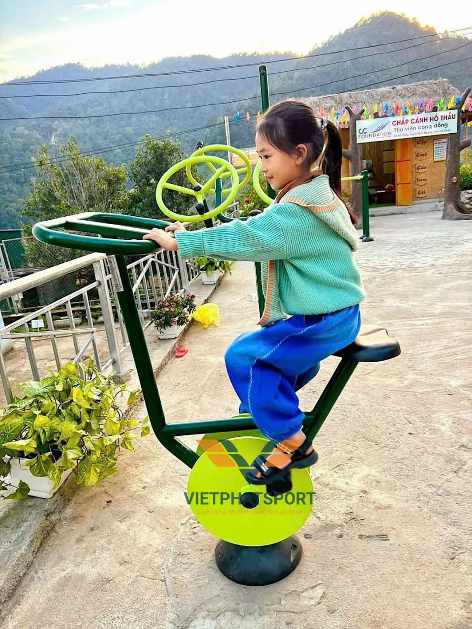 Dụng Cụ Đạp Xe Cho Khu Dân Sinh