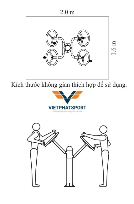 Dụng Cụ Tay Vai Đôi Ngoài Trời Cho Người Cao Tuổi