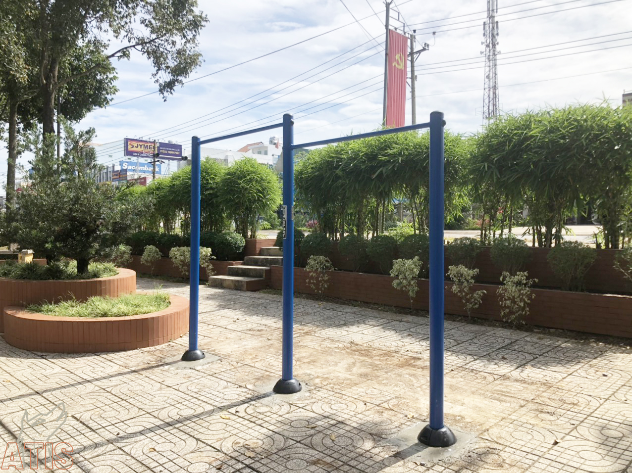 Dụng Cụ Xà Đơn 2 Bậc Ngoài Trời