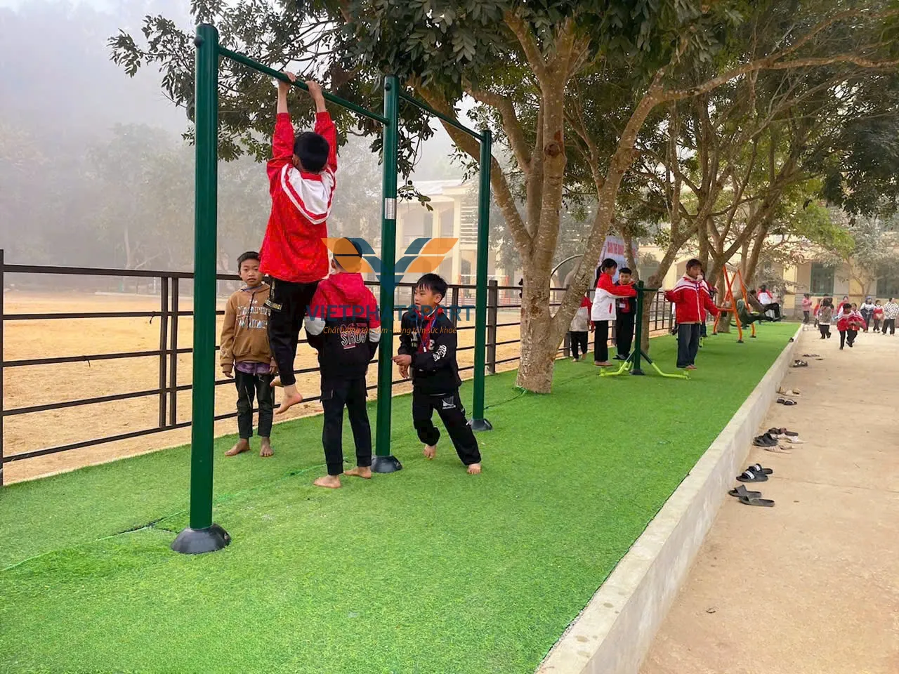 Dụng Cụ Xà Đơn 2 Bậc Ngoài Trời Thông Dụng