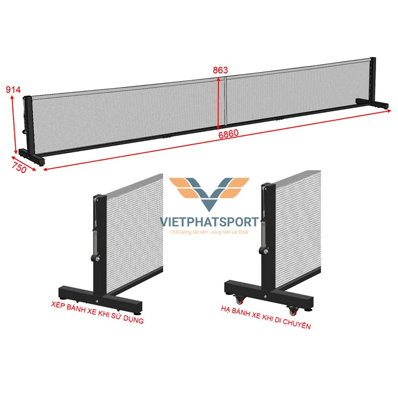 Bí quyết chọn mua trụ lưới Pickleball chính hãng